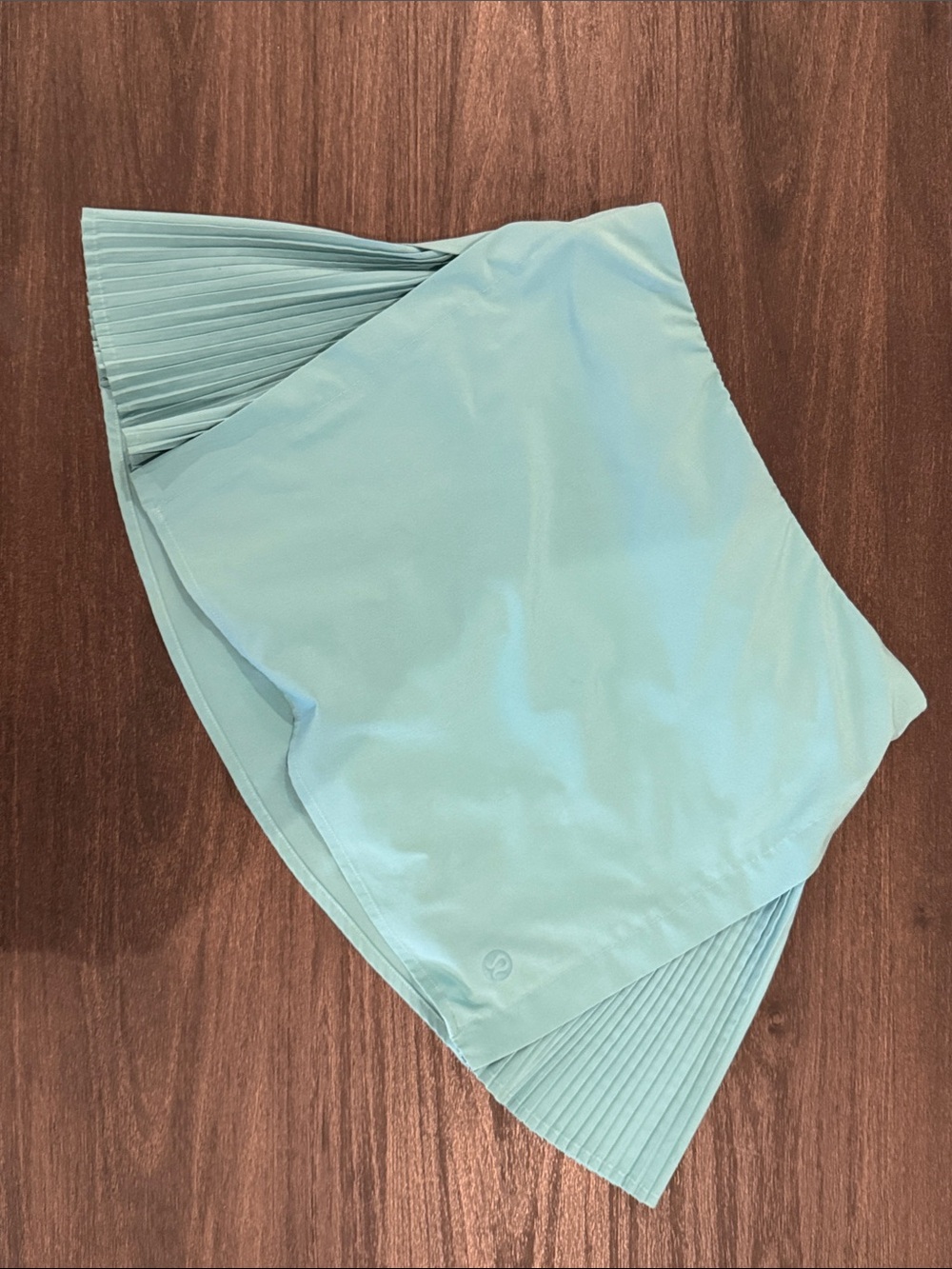 lululemon athletica Light Aqua blue pleated tennis skirt skort 6